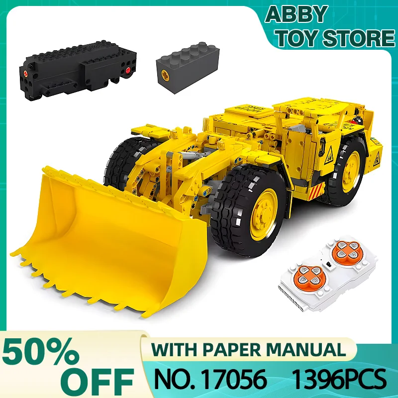 

MOULD KING 17056 Technical Car Building Block The RC R3000H Mine Loader Model Assembly Truck Puzzle Toy Christmas Gift For Kids