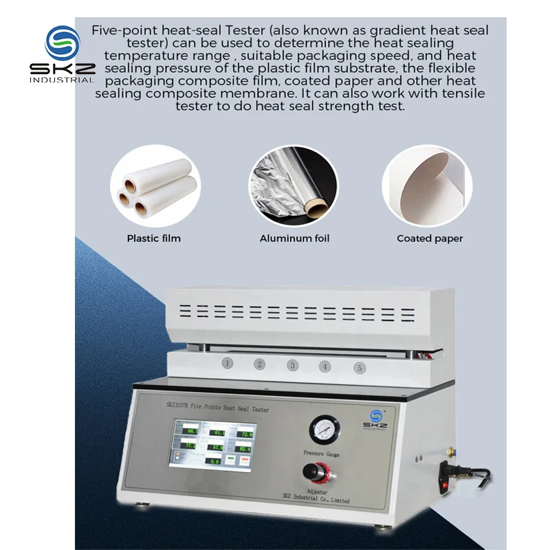 ASTMD1003 High Efficiency Heat Sealer for Packaging Test equipment room temperature to 300 ° C five points