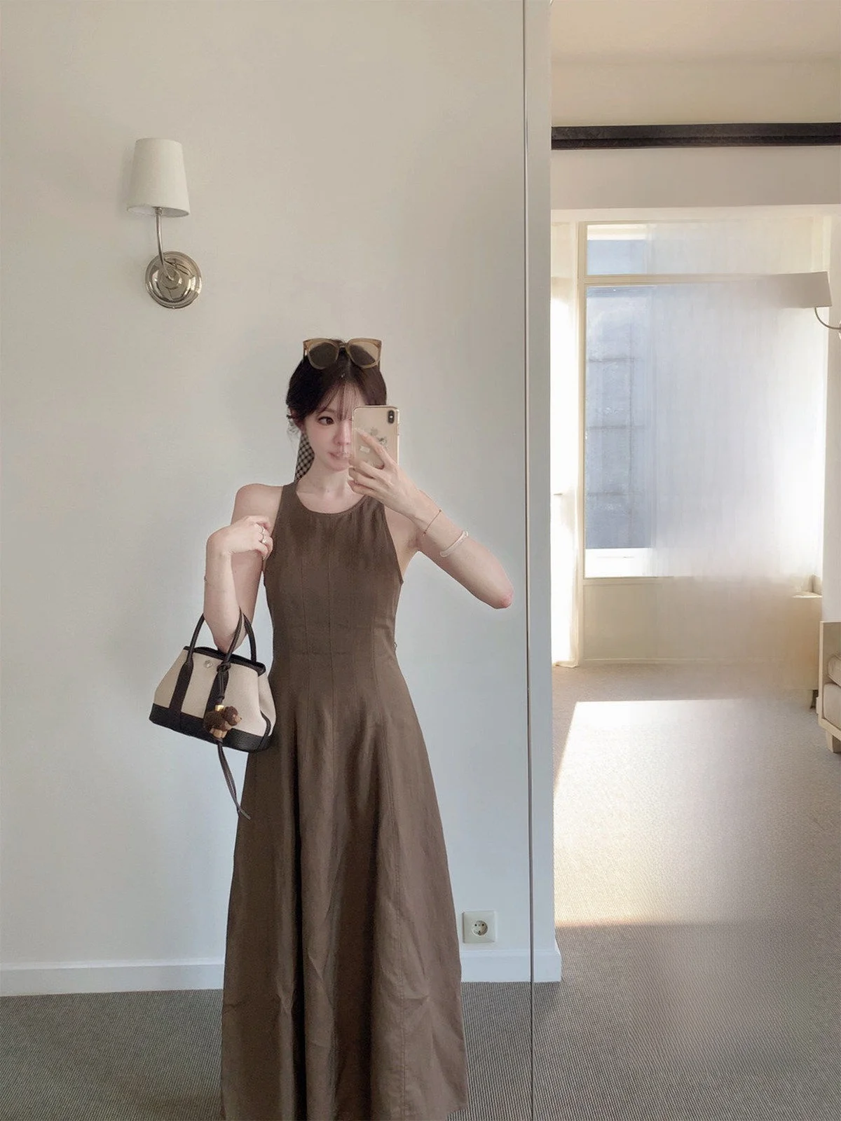 

Дышащая женская длинная юбка с высокой талией во французском стиле, облегающая, для летнего сезона, с застежкой-молнией Ci Walk