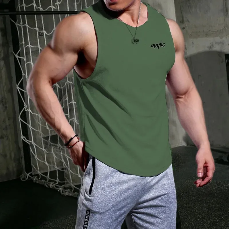 เสื้อกล้ามพิมพ์ลายสำหรับผู้ชาย, เสื้อกล้ามแฟชั่นสำหรับใส่ไปยิมเสื้อเสื้อยืดลายแฟชั่นเสื้อกล้ามวิ่งเพาะกายแบบแห้งเร็วสำหรับผู้ชาย