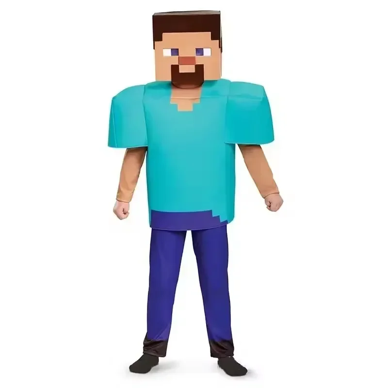 Disfraz de Pixel para Fiesta Temática de Juego de Rol My World, Juguete para Niños y Niñas, Set de Diamantes, Regalo de Navidad, Disfraz para Escenario