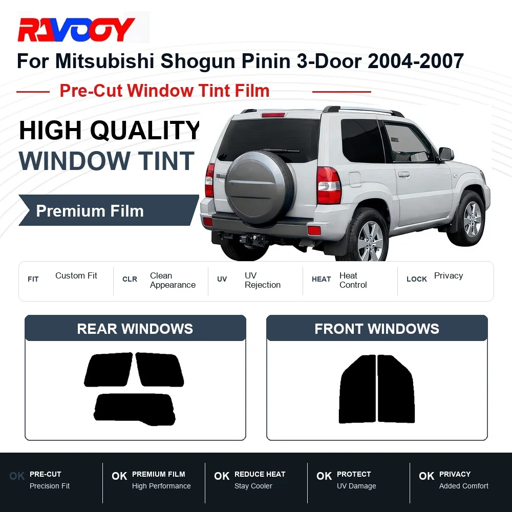 premium-pre-cut-window-tint-for-mitsubishi-shogun-pinin-3-door-2004-2007-front-rear-windows-uv-heat-rejection-privacy-film