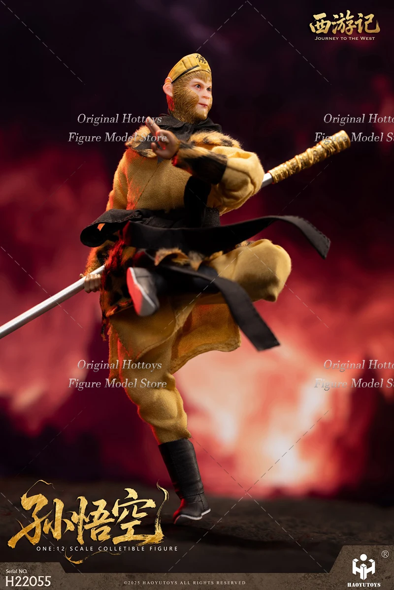 HAOYUTOYS H22054-H22058 1/12 군인 신화 시리즈 - 서쪽으로의 여행 4인 풀세트 6인치 액션 피규어 인형