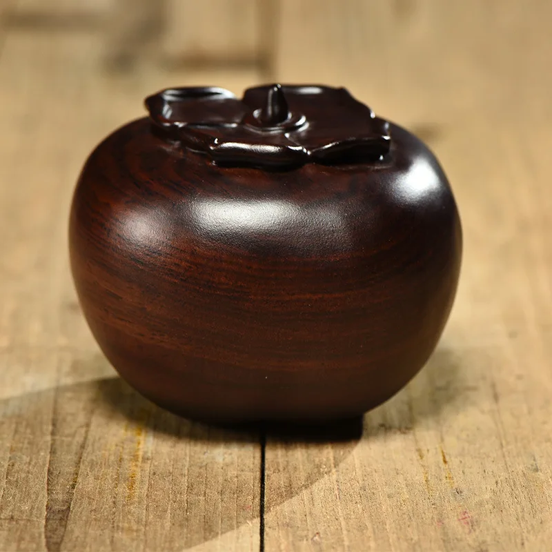 

Ebony Wood Carving Persimmon Ornaments Solid Wood Carving All the Best Rosewood Crafts Home Living Room Creative Decorations