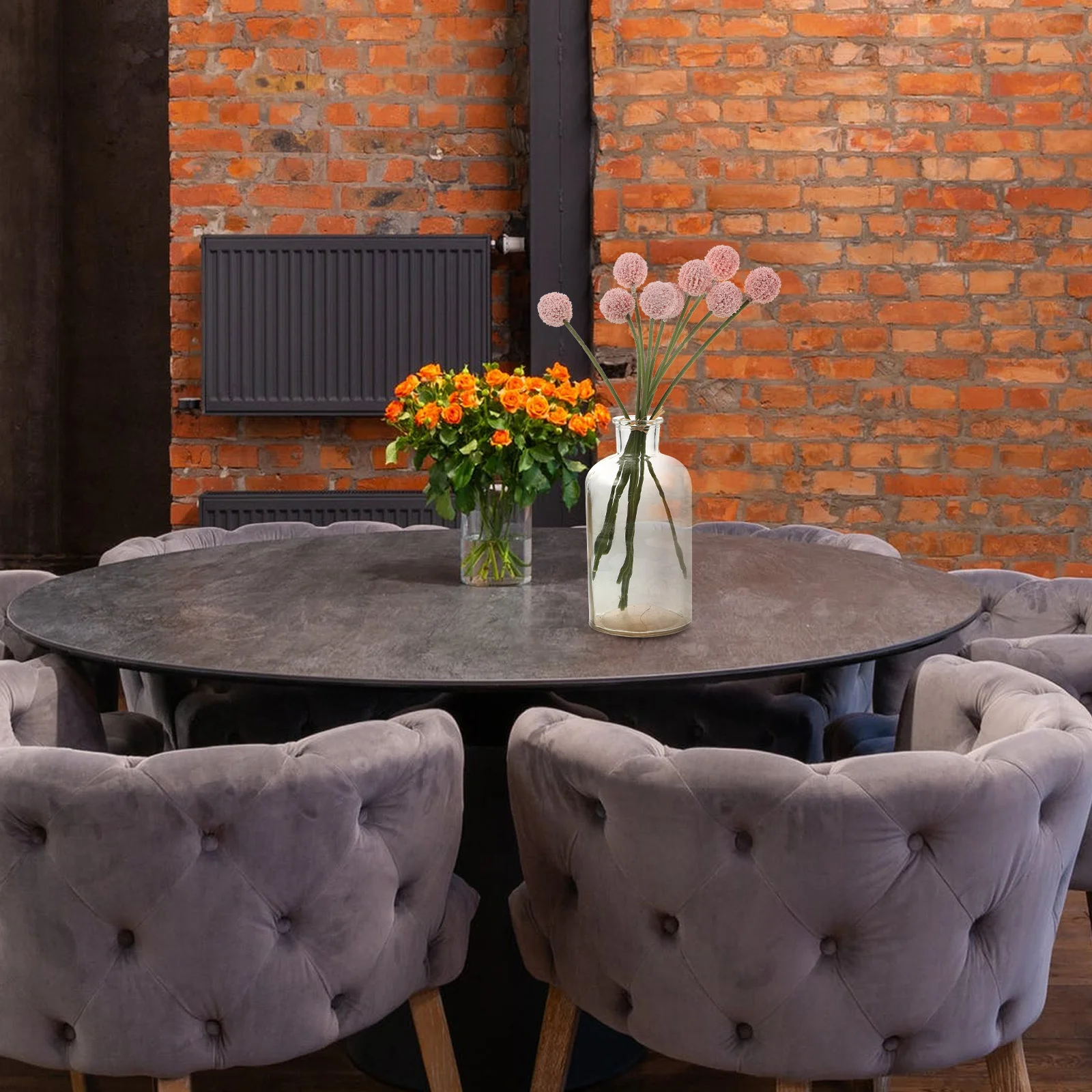 

Simulated Chrysanthemum Bouquet Study Room Decor Flowers Artificial Vase Chrysanthemums Ball Plastic Decoration