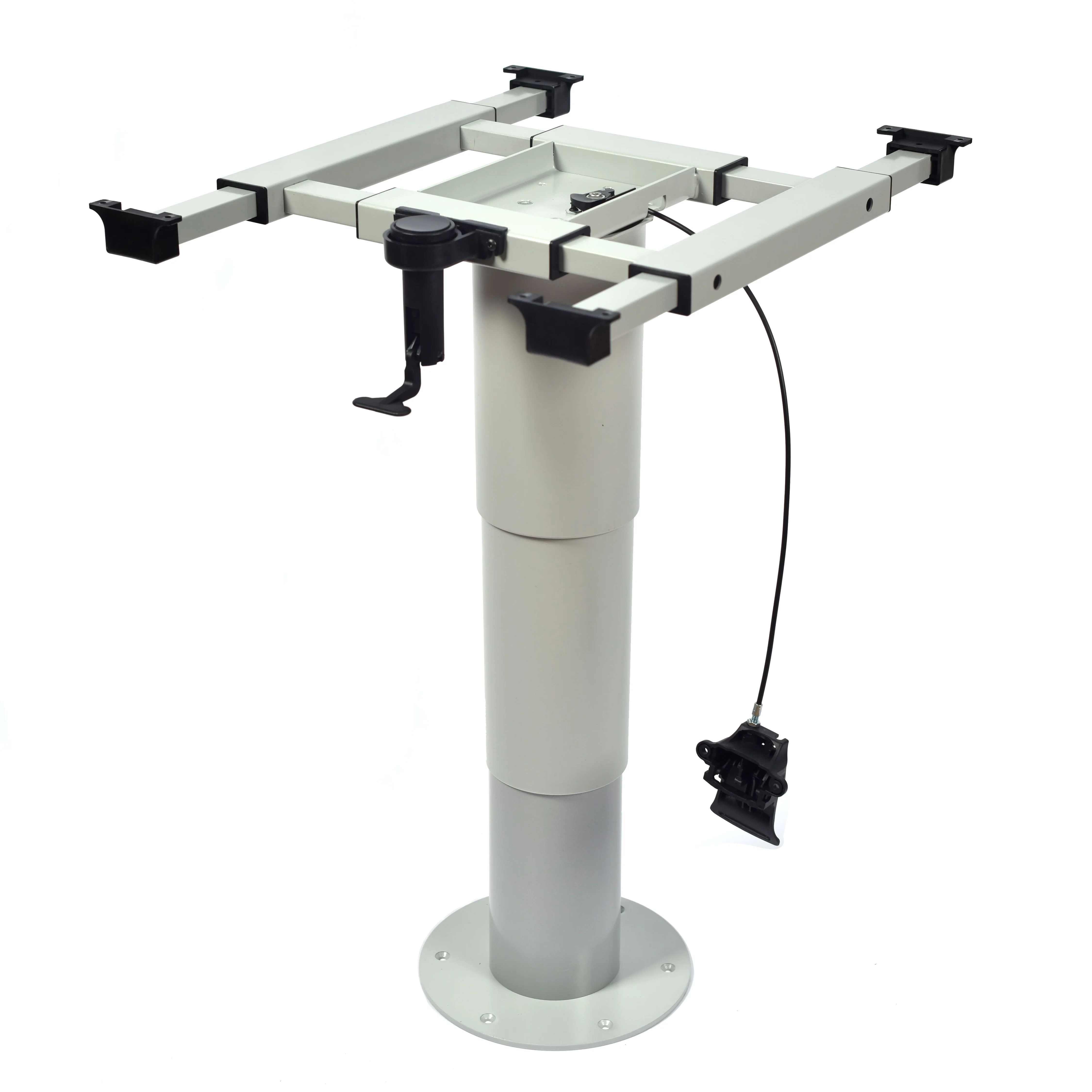 Versatile Aluminum Alloy RV Table Leg Conversion Kit 360° Rotation Telescopic Design Body Parts For RVs