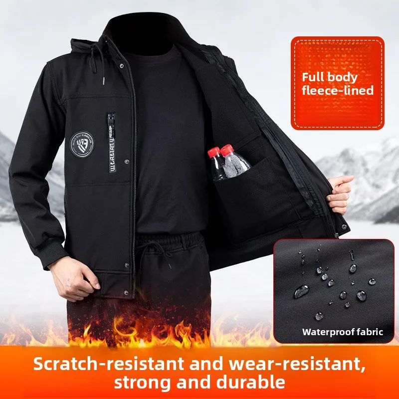 Work Clothes Dirt-resistant Cold-proof Warm CamouflageWorkshop Wear-resistant LaborProtection ClothesWaterproof Overalls for Men