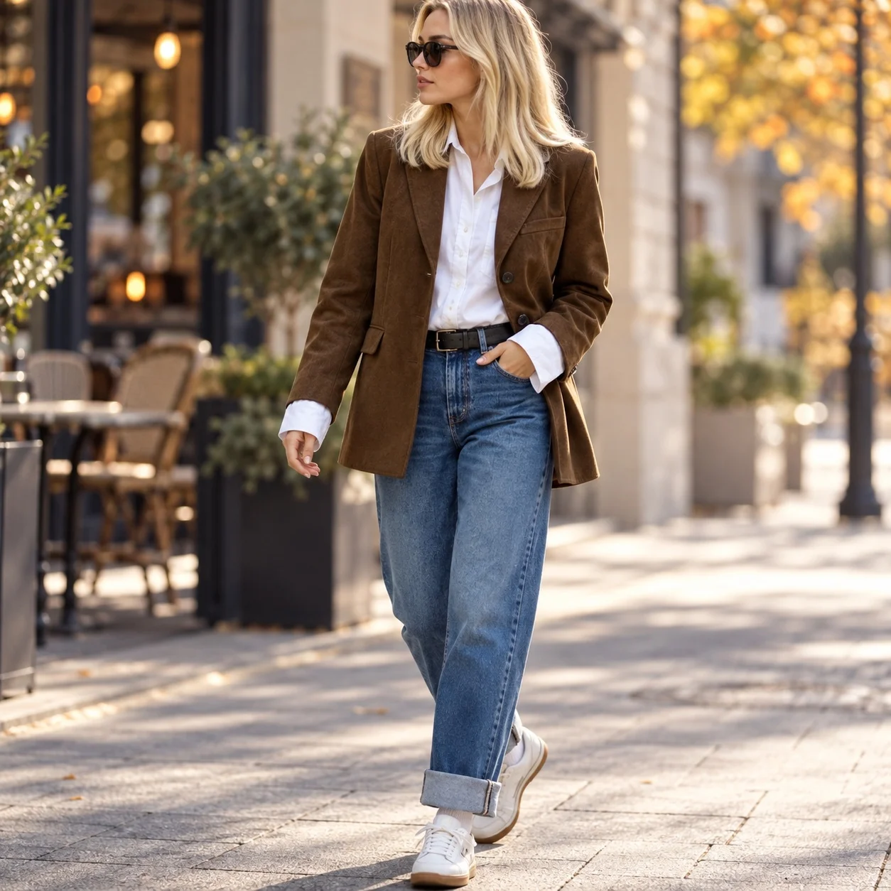 Woven Casual Coat Regular Fit with Long Sleeve Notched Lapel Japanese Korean Casual Regular Length No Pattern Women Autumn Coat