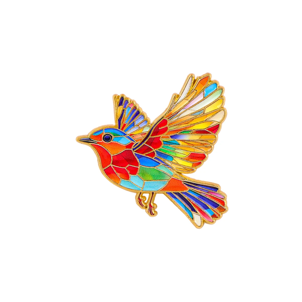 Colorful Birds Enamel Pin Cute Crow Brooch Lapel Pins Badge on Backpack Clothing Accessories Fashion Jewelry Friends Gifts