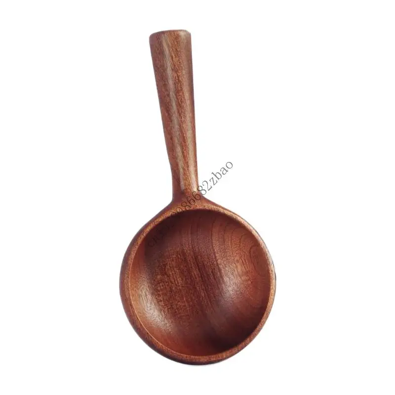

H7EA Large Natural Wooden Water Ladle Spoon With Long Handle Household Kitchen Tool Utensils For Safe Cooking And Serving
