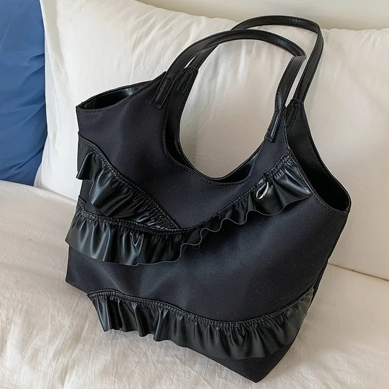 Bolso grande 2025 nuevo bolso de mano informal versátil para ir al trabajo en el aula bolso de hombro de gran capacidad