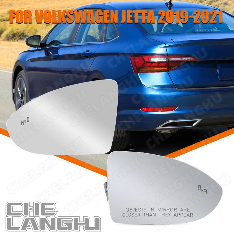 

Lens Fit For Volkswagen VW Jetta 2019 2020 2021 US Version Car Door Side Mirror Glass With Blind Spot 5G0857521G 5G0857522G