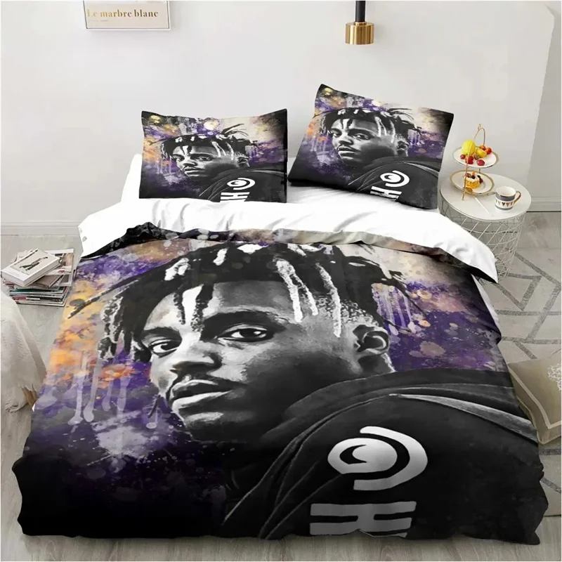 

Rap Singer Juice Wrld 3D Print Bedding Set Single Twin Full Queen King Size Bed Set Adult Kid Bedroom Bedding Gift