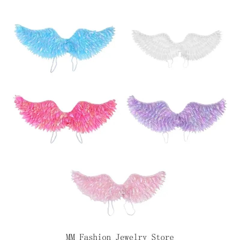 D0UB Fairys Wing Kids Fairys Butterfly Wing Angel Wing، أزياء الهالوين الجنيات الهدايا #1