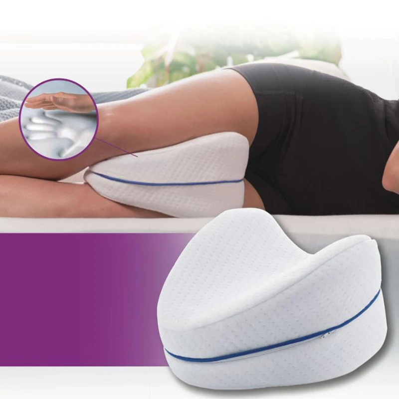 Heart-Shaped Memory Slow Rebound Cotton Vein Pad Leg Pillow Side Sleep Leg Drag Leg Pillow Clamp Leg Pillow Throw Pillow