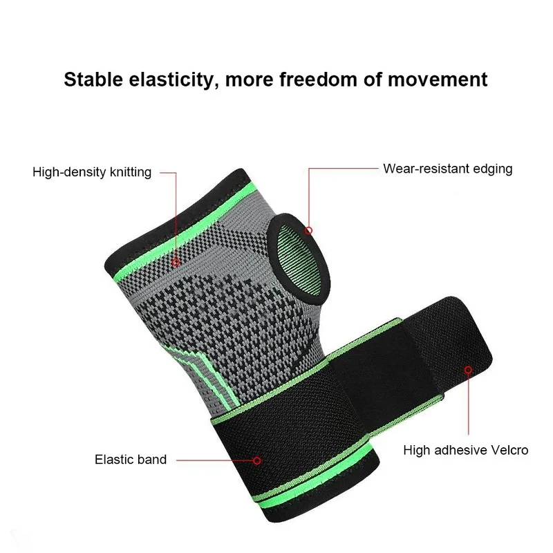 Compression Wrist Brace with Pressure Belt Sport Protection Wristband Knitting Pressurized Wrist and Palm Brace Bandage Support