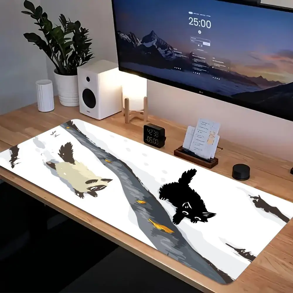 

Аниме игривый кот коврик для мыши XXL компьютерные аксессуары офисные игровые настольные коврики резиновые противоскользящие коврики для игровой клавиатуры коврики для мыши настольные коврики