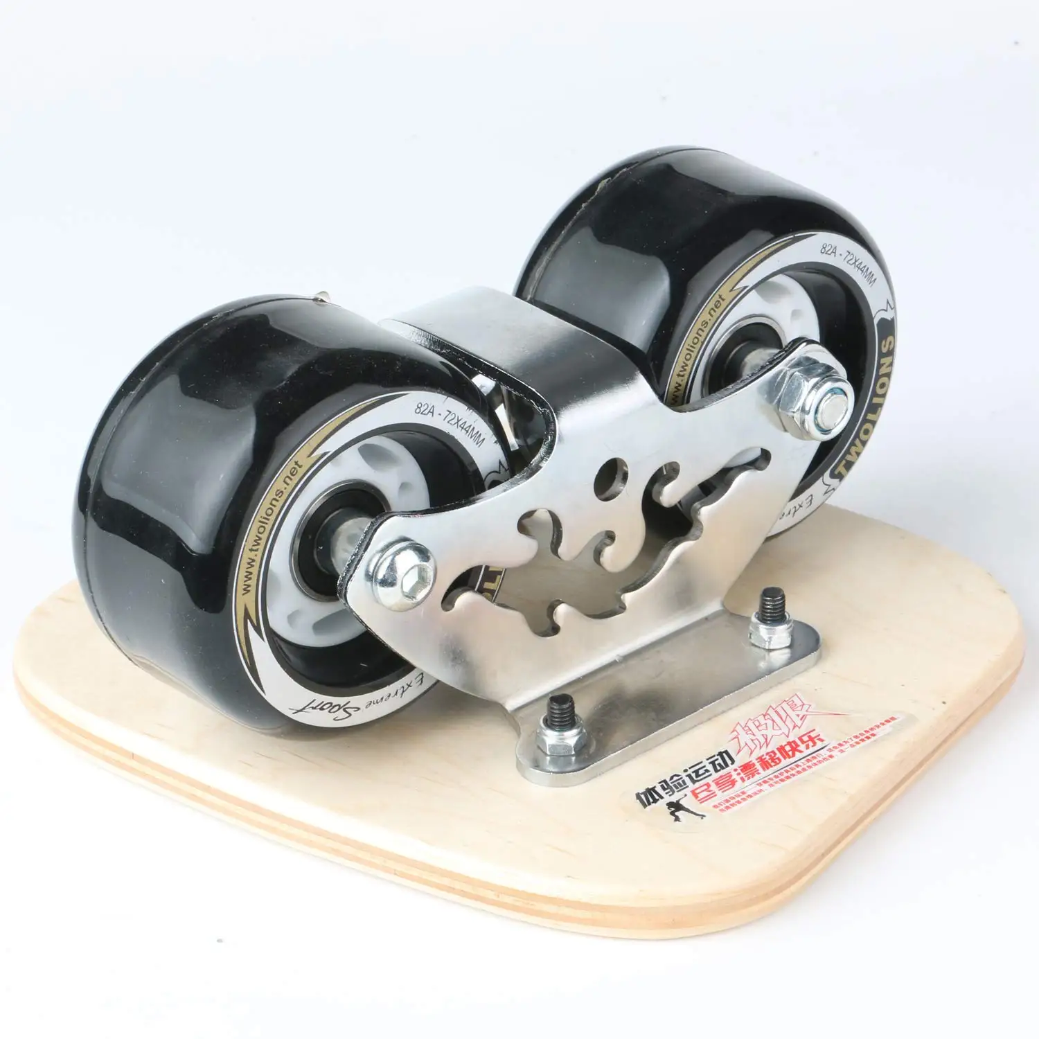 TWOLIONS Canadian Maple Freeline Skates Wooden Drift Skate Board Patines Scrub Deck FreeStyle Skates Moire Wakeboard