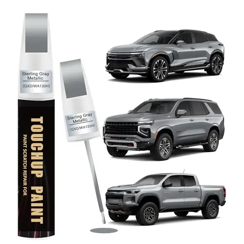 Sterling Gray Metallic(GXD/WA130H) Car Paint Touch Up Pen for Chevy,Automotive Scratch Remover for Nicks & Chips Repair