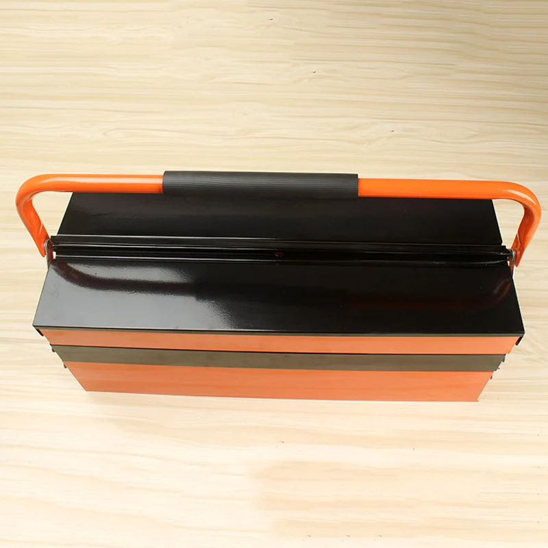 Quality Extra Large Toolbox Thicken Material Portable Automobile Maintenance Household Hardware Three-layer Folding Storage Box