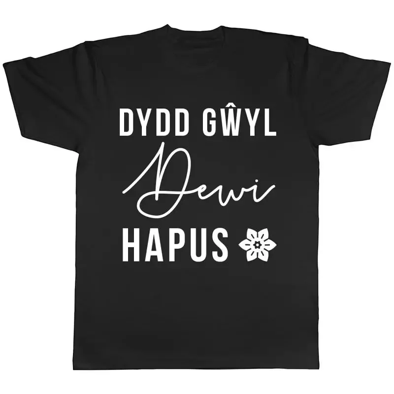 Happy St David's Day in Welsh Mens Womens Ladies T-Shirt Tee