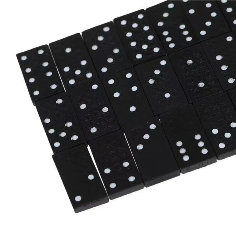 

28lots Black Dominos Collection Good Quality Board Game Toy Travel Game Block