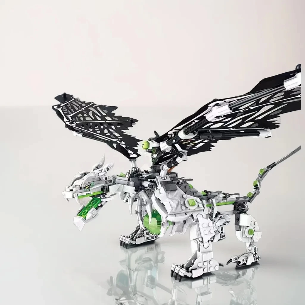 

767 шт. MOC модель скелета-волшебника дракона, строительные блоки, совместимые с детскими игрушками в подарок для мальчиков