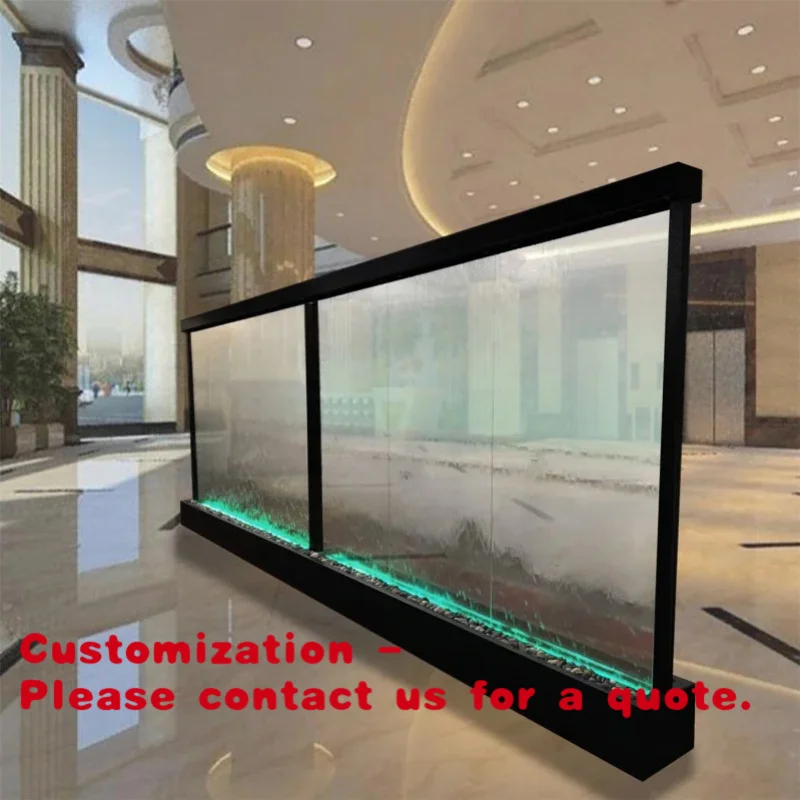 

custom.High Quality Garden Decoration Stainless Steel Fountain Glass Wall