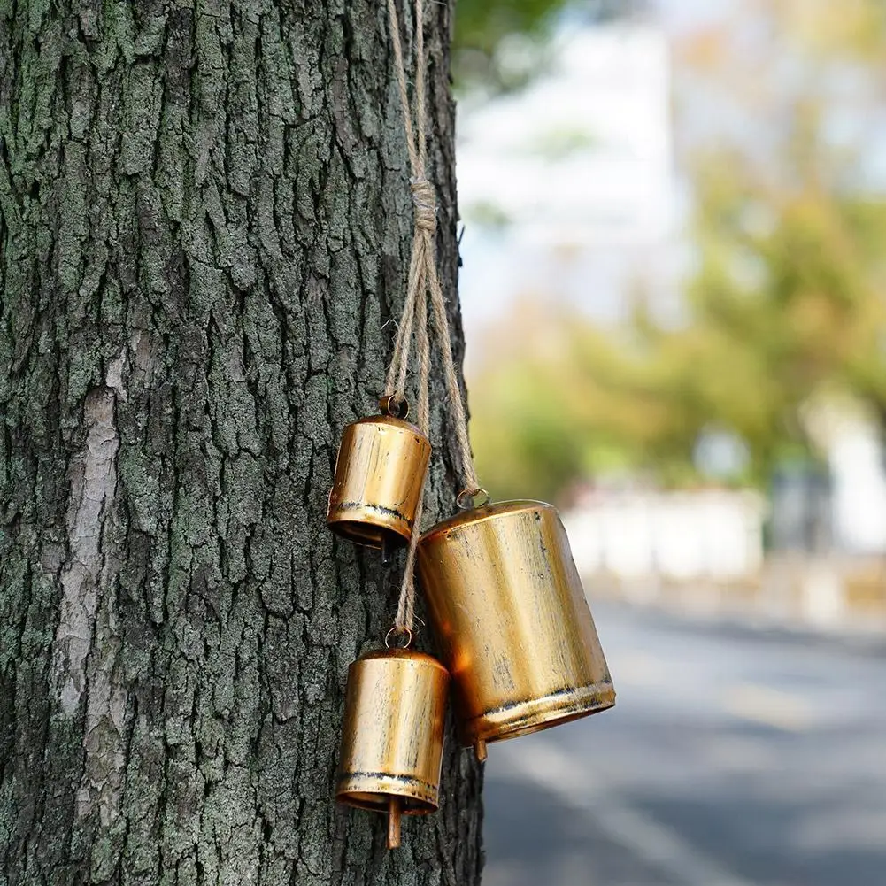 Decor Jingle Bell Christmas Tree Ornaments Rustic Harmony Brass Bells For Decoration Set Of 3 Huge Handmade Cow Bells Vintag