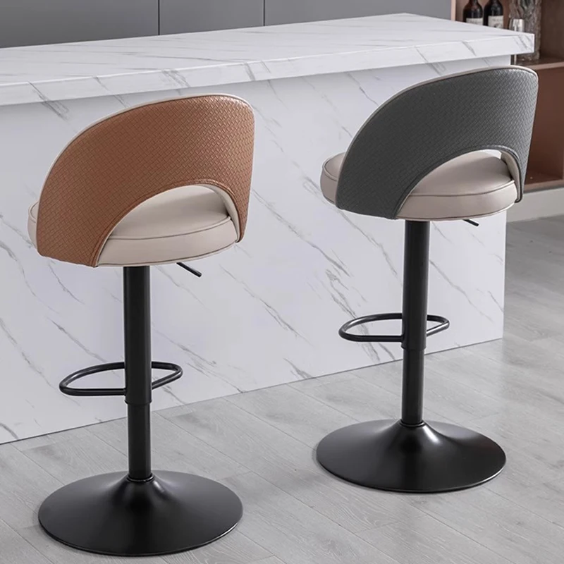 Nordic European Bar Chair Modern Kitchen Make Up Office Bar Chair Reception Minimalist Cadeiras De Jantar Furniture Decoration