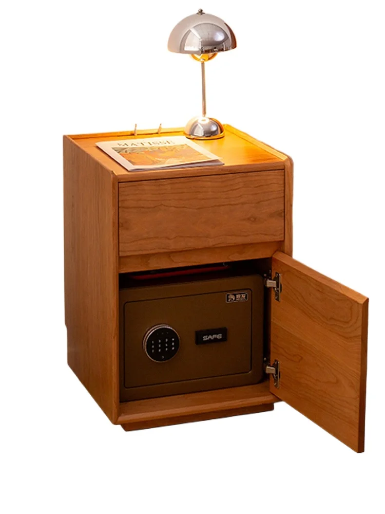 One bedroom solid wood small simple smart wireless charging mini with safe 40cm