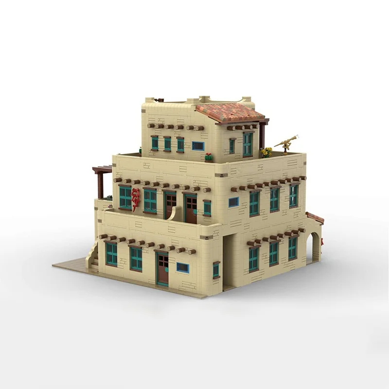 7344 قطعة MOC أكوا فريا نزل صالون وحدات نموذج اللبنات البناء لتقوم بها بنفسك هدايا عيد الميلاد لعبة الطوب الإبداعية عيد ميلاد #3