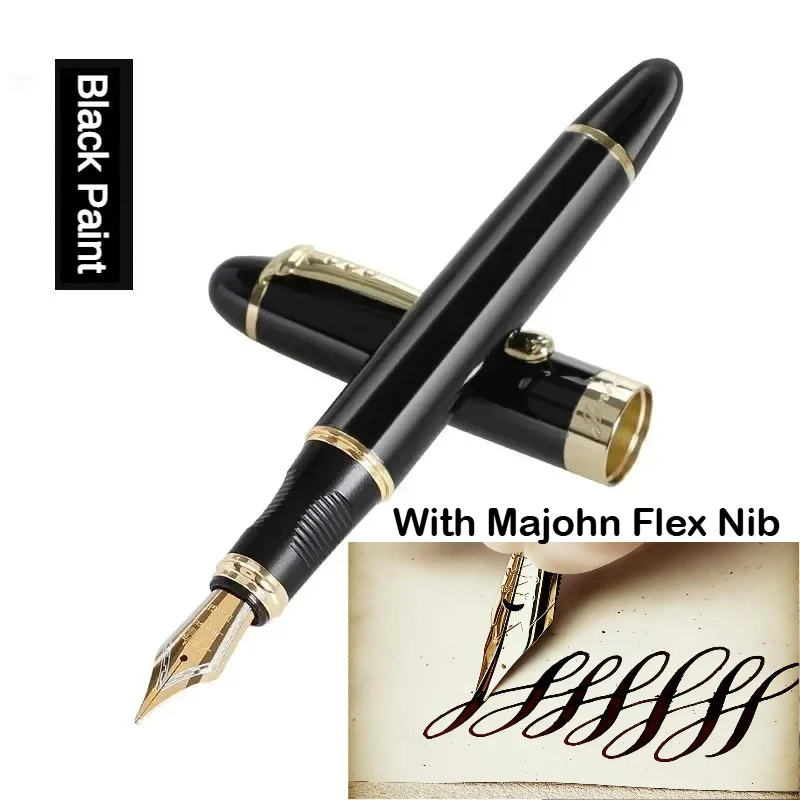 JINHAO X450 Füllfederhalter mit Majohn Flex Nib Kalligraphie-Stift, Metallstifte zum Schreiben, für Schule, Bürobedarf, Schreibwaren – Detail 19