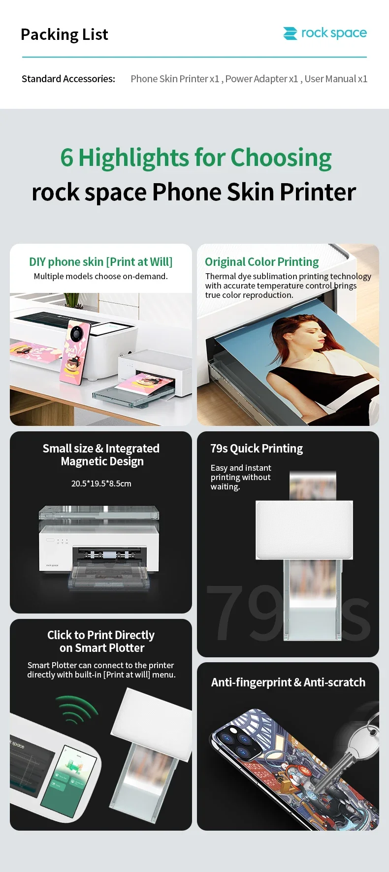 Instant Printing Screen Protector Machine Mobile  Phone Back Film Printer