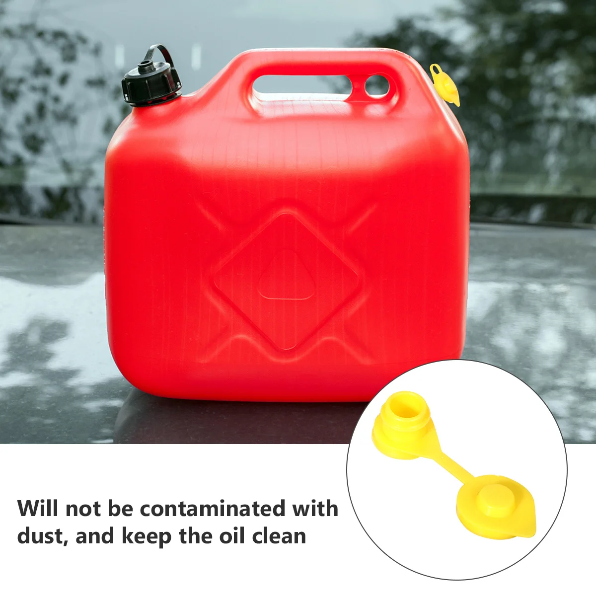 

5pcs Vented Oil Tank Lid Cover With Ears For Motorcycle Fuel System Abs Durable Dustproof Lightweight Cap Parts Oil Tank