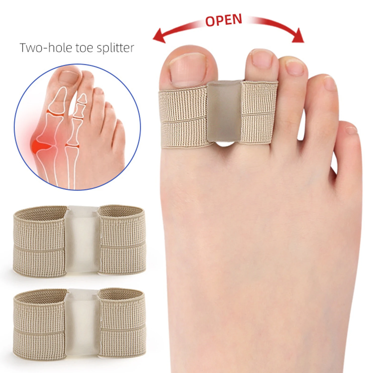 New Fashion Foot Care Tool Adjuster Toe Spreader Separator Bunion Hallux Valgus Corrector Thumb Finger Correction Straightener