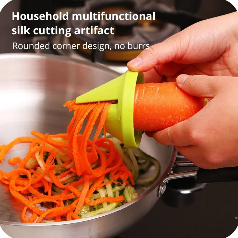 Kitchen Multifunctional Shredder Creative Spiral Shredder Rotating Shredder Vegetable Cutter Grater