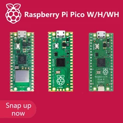 Oryginalny Raspberry Pi Pico W/H/WH z bezprzewodową płytką Dev WiFi, Pico lub Pico H z głowicą pinową, obsługą MciroPython/C++