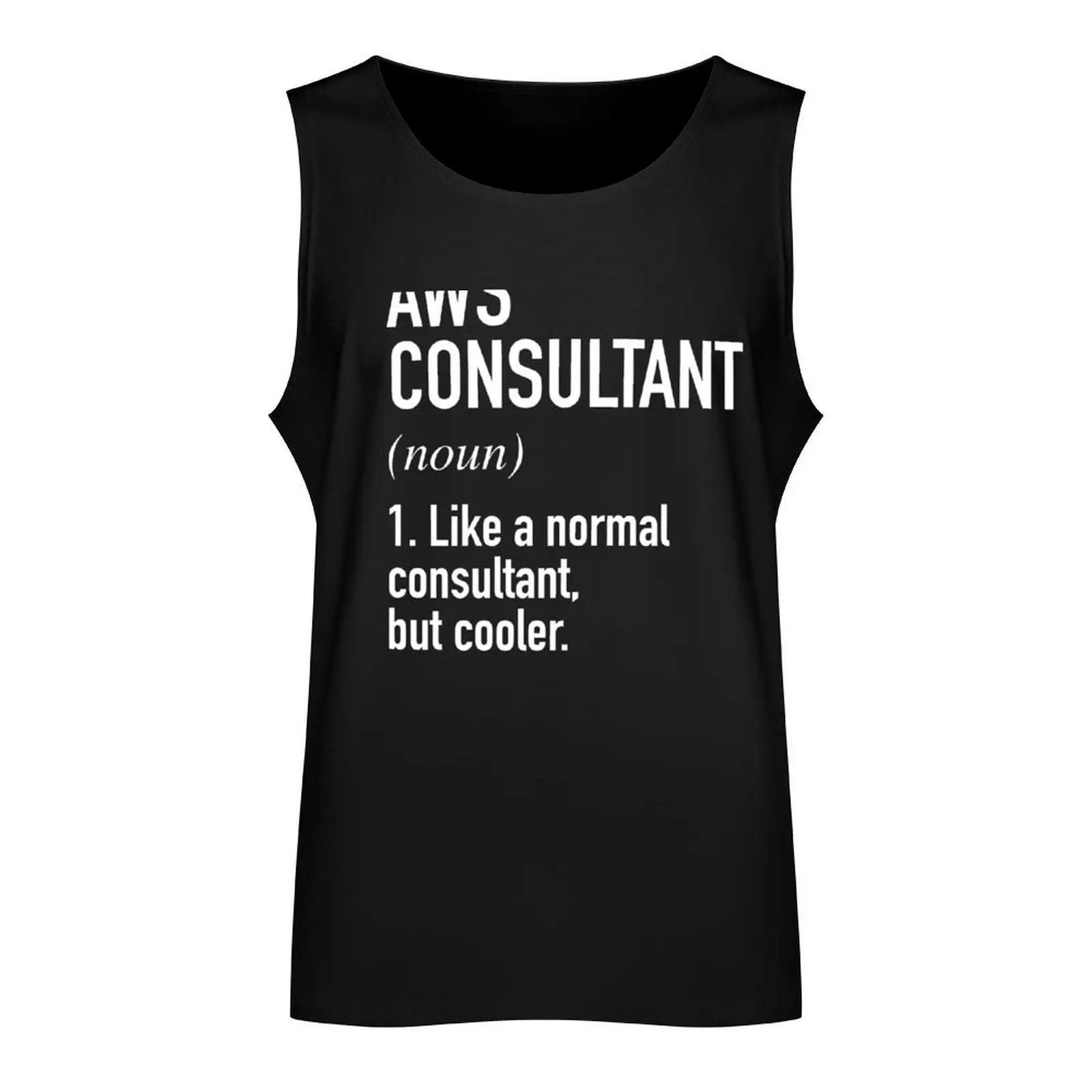 AWS Consultant Defined Tank Top Sports shirt man Men's gym t-shirt