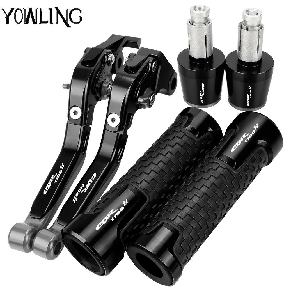 For Honda CBR1100XX 1997 -2000 2001 2002 2003 2004 2005 2006 2007 Brake Clutch Levers Handlebar Grips ends CBR 1100XX 1100 XX