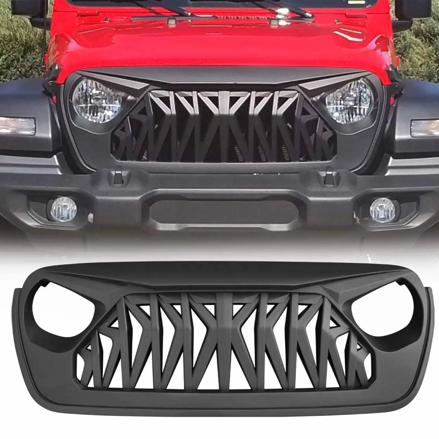 automotive auto body system  off-road  body kit 4x4 offroad accessories front bumper grill for JEEP WRANGLER  JT