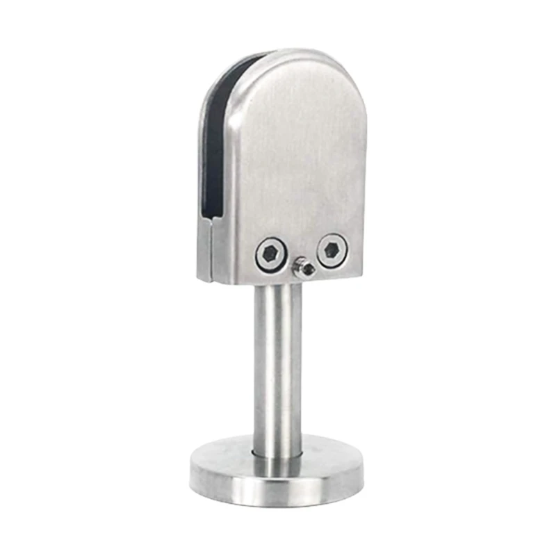 Conjunto 2 soportes sujeción vidrio Montajes acero inoxidable para sin marco piscina 8 soporte panel