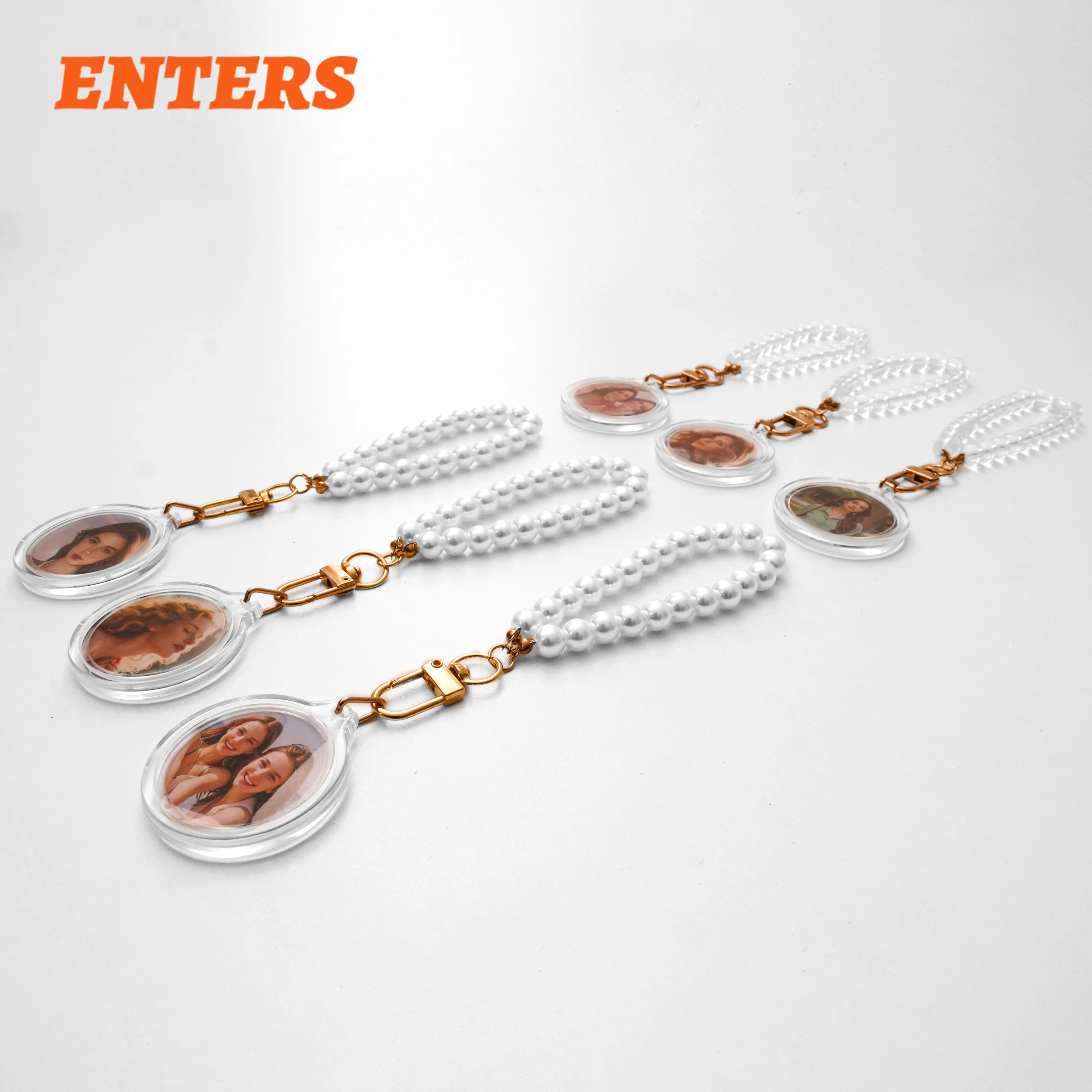 

35 мм, 100 комплектов: прозрачные и цельные бусины, цепочки для брелоков и прозрачные акриловые корпуса для брелоков, материалы для DIY-изделий