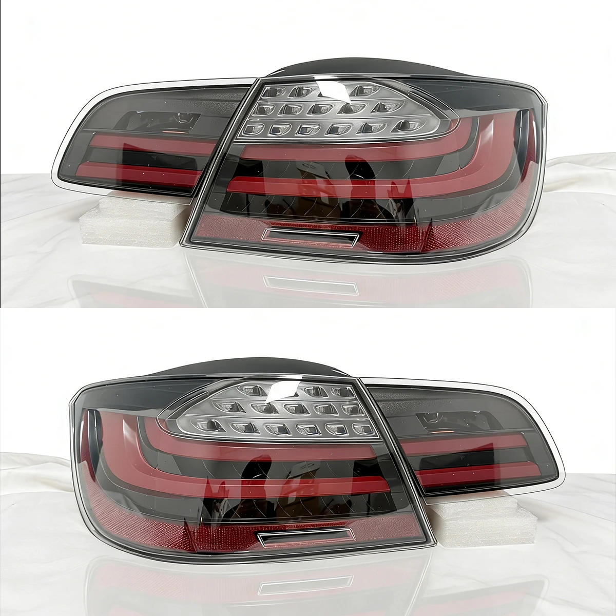 LED LCI Rear Tail Lights For BMW 3 Series M3 E93 2006-2013 Plug And Play Canbus Smoked Lens Sequential Turn Lamp Replacement