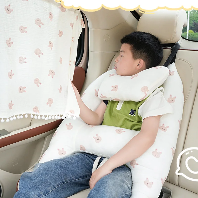 Cute Animal Pattern Kid Neck Head Support U-Shape Children Travel Pillow Cushion for Car Seat Safety Neck Pillow for Kids