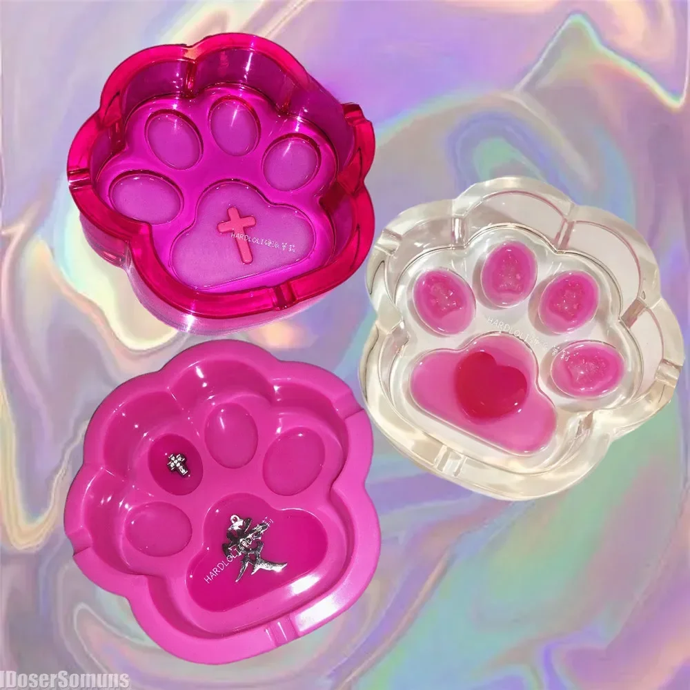 

Cute Cat Claw Kawaii Resin Handmade Ashtray Gift for Girlfriend Home Accessories Gadgets Ash Tray