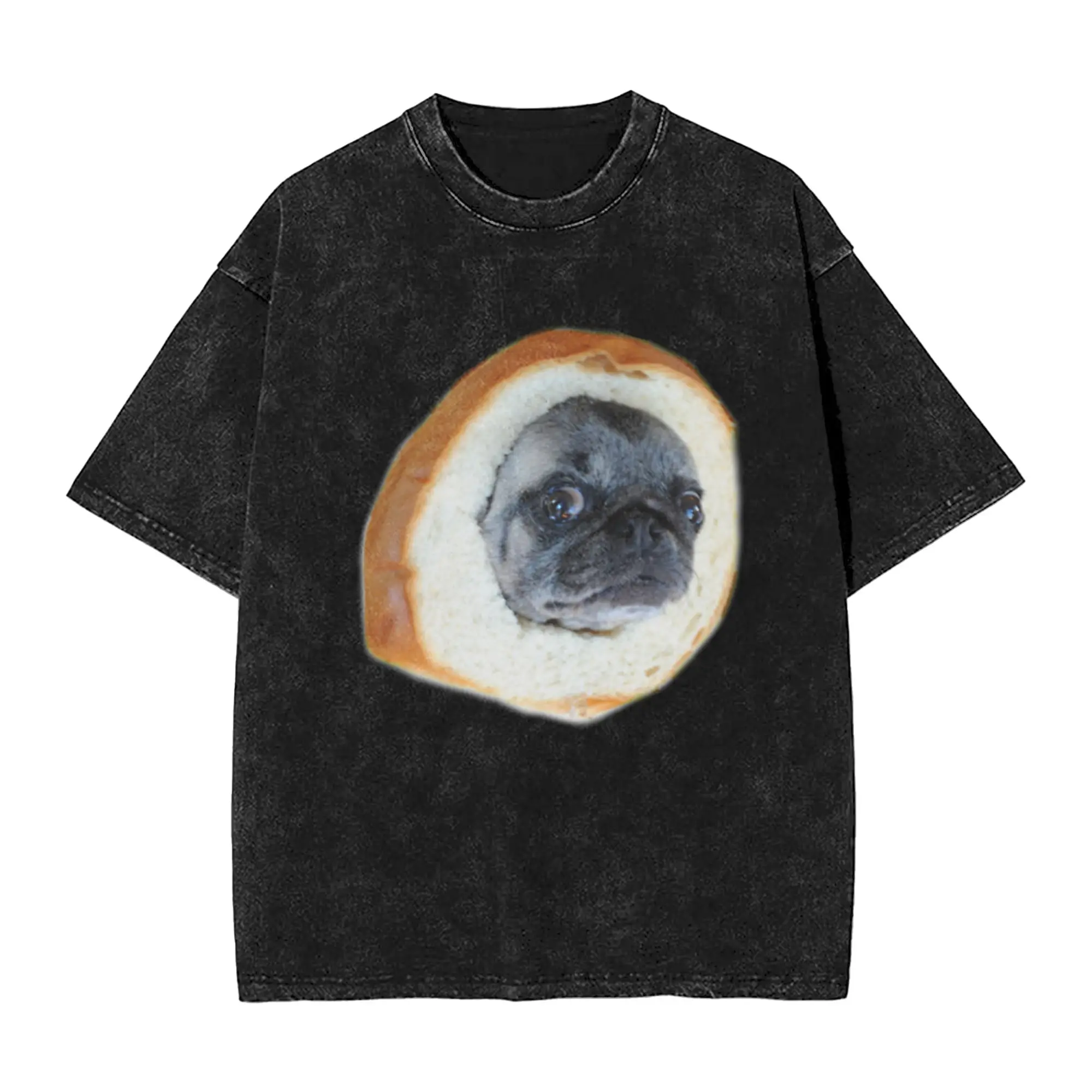 Bread Dog  4 Classic Stylish A T-Shirt Oversized Short Sleeve Cotton Tees Tops