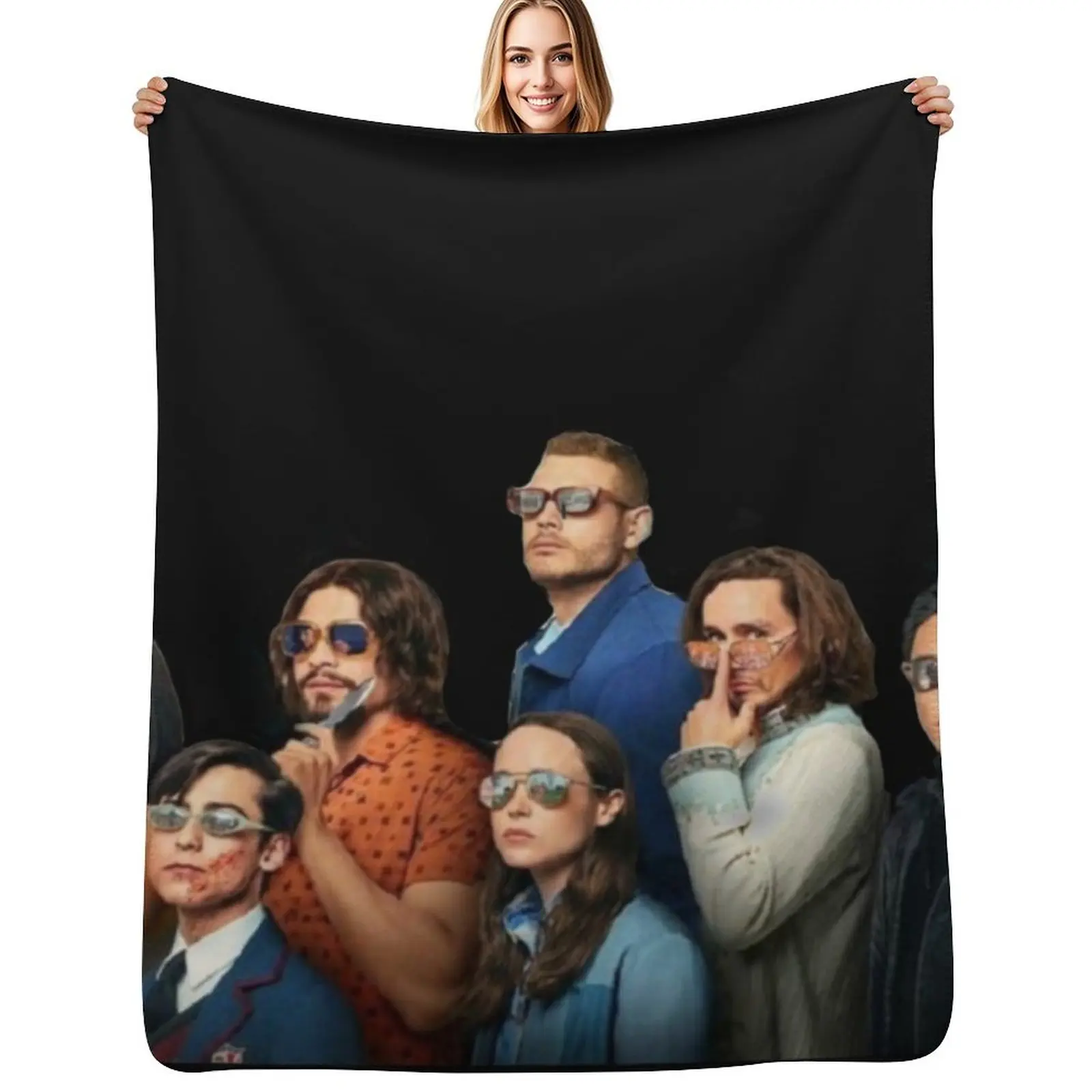 The Umbrella Academy Siblings Throw Blanket Flannel Fleece Soft Warm Throw Blanket