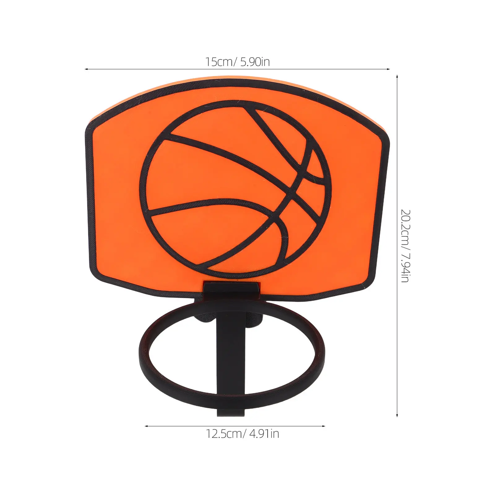 Basketball Trash Can Hoop Clip on Mini Backboard for Office Bedroom Indoor Trash Can Decorative Fun Novelty Upgrade Stylish - view 4