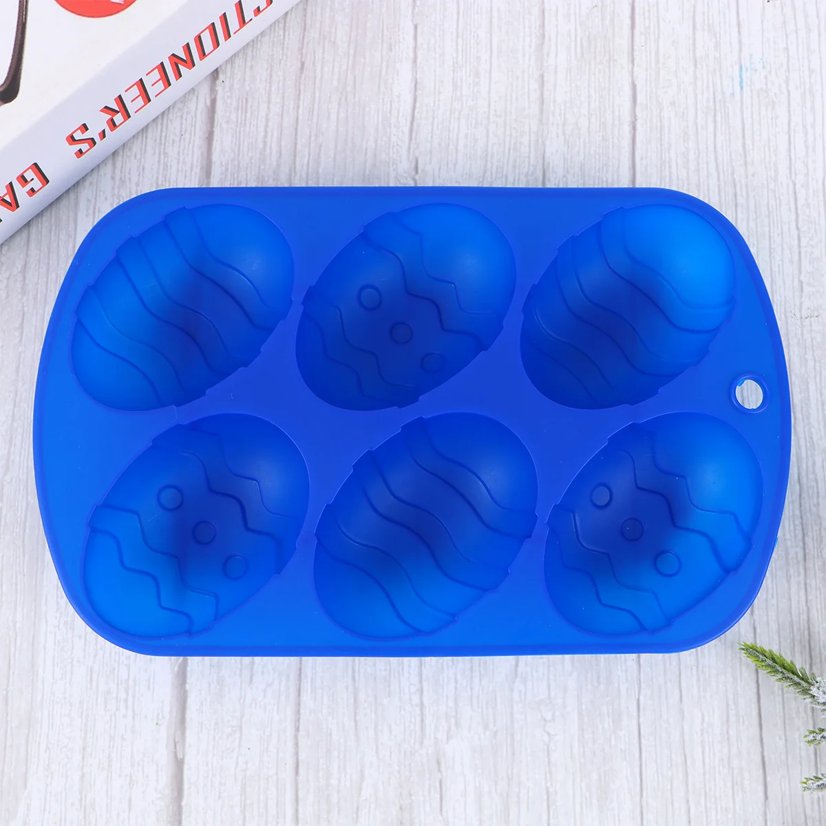 

Easter Egg Silicone Cake Molds Blue Non-Stick Baking Tray Microwave Oven Safe Easter Cake Pans Baking Mold Kitchen